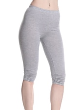 billiga Enkla Leggings-Dam Yogabyxor Solskydd Magkontroll Rumplyft Hög midja Yoga Kondition Gymträning Caprileggings Underdelar Violett Svart Vit sporter Sportkläder Hög Elasisitet Mager