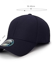 cheap Men&#039;s Baseball Cap-Men&#039;s Baseball Cap Trucker Hat Black Deep Blue Polyester Travel Beach Outdoor Vacation Plain Adjustable Sunscreen Breathable Fashion