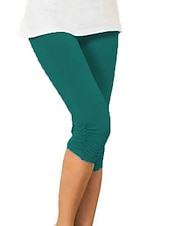 billiga Enkla Leggings-Dam Yogabyxor Solskydd Magkontroll Rumplyft Hög midja Yoga Kondition Gymträning Caprileggings Underdelar Violett Svart Vit sporter Sportkläder Hög Elasisitet Mager