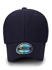 cheap Men&#039;s Baseball Cap-Men&#039;s Baseball Cap Trucker Hat Black Deep Blue Polyester Travel Beach Outdoor Vacation Plain Adjustable Sunscreen Breathable Fashion