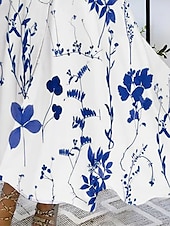 abordables Robes fleuries-Robes Maxi Femme Robe Décontractée Imprimé Floral Col V Décontractée Date Quotidienne Sans Manches Été Printemps