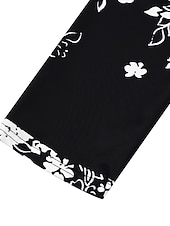 billiga Blommig klänning-Kvinnors Midi Klänning Tunika Klänning Blommig Ficka V-Hals Midi Klänning Elegant Stilig Daglig Halv Ärm Sommar Vår