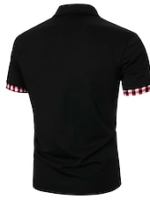 tanie Męska klasyczna koszulka polo-Męskie Koszulka polo Koszula golfowa Codzienny Święto Klapa Krótki rękaw Moda Podstawowy Równina Klasyczny Lato Regularny Czarny Biały Granatowy Koszulka polo