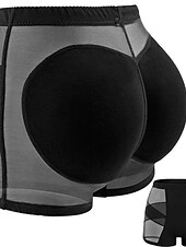 economico Mutandine modellanti-pantaloncini da donna scrunch butt shapewear maglia semplice corti neri abiti da casa