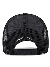 billiga Baseballkeps herr-Herr Snapback hatt Basebollkeps Trucker Hat Mesh Keps Svart Vit Polyester Mesh baksida Resor Strandstil Utomhus Semester Slät Justerbara Solskyddskräm Andningsfunktion Mode