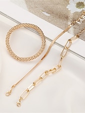 abordables Pulseras y brazaletes-Mujer Pulseras Moda Exterior Geometría Pulsera