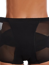 economico Mutandine modellanti-pantaloncini da donna scrunch butt shapewear maglia semplice corti neri abiti da casa