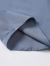 economico camicia da uomo con bottoni-Per uomo Camicia Camicia estiva Camicia con bottoni Maglietta informale Camicia da spiaggia Blu Verde Grigio Manica lunga Color Block Bavero Giornaliero Da mare Abbigliamento Di tendenza Informale
