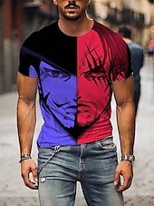 cheap Cartoon &amp; Movie Character Graphic-One Piece Monkey D. Luffy Roronoa Zoro T-shirt Print 3D Graphic For Men&#039;s Adults&#039; Masquerade 3D Print Casual Daily