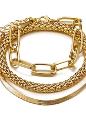 abordables Pulseras y brazaletes-Mujer Pulseras Moda Exterior Geometría Pulsera