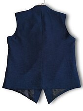 preiswerte Men&#039;s Vest-Herren Weste Hochzeit Geschäft Täglich Geschäftlich Brautkleider schlicht Frühling Herbst Tasche Polyester Atmungsaktiv Glatt Einreihiger Verschluss V Ausschnitt Regular Fit Marinenblau Weste