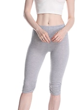 billiga Enkla Leggings-Dam Yogabyxor Solskydd Magkontroll Rumplyft Hög midja Yoga Kondition Gymträning Caprileggings Underdelar Violett Svart Vit sporter Sportkläder Hög Elasisitet Mager