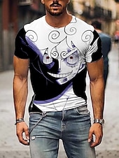 cheap Cartoon &amp; Movie Character Graphic-One Piece Monkey D. Luffy Roronoa Zoro T-shirt Print 3D Graphic For Men&#039;s Adults&#039; Masquerade 3D Print Casual Daily