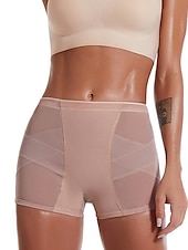 economico Mutandine modellanti-pantaloncini da donna scrunch butt shapewear maglia semplice corti neri abiti da casa