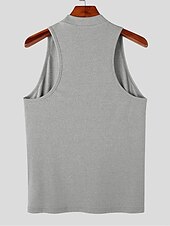 tanie Tank topy sportowe-Męskie Bezrękawnik Kamizelka Top Podkoszulki Bluzka na ramiączkach Bez rękawów Golf Lato Równina Pit Strip Moda Designerskie Mięsień Na zewnątrz Wyjściowe Siłownia Czarny Biały Kawowy Top Tee dla