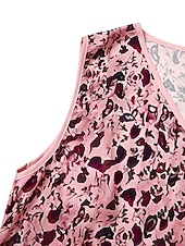 cheap Boho Dress-Women&#039;s Mini Dress Casual Dress Petite Dress A Line Dress Slip Dress Bohemia Vintage Fashion Vacation Party Casual Regular Fit Floral Color Block Ditsy Floral Sleeveless V Neck Yellow