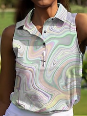 preiswerte Frauengolfkleidung-Damen Golf-Poloshirt Dunkelmarine Ärmellos Sonnenschutz Oberteil Damen-Golfkleidung, Kleidung, Outfits, Kleidung