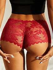 billiga Sexiga damunderkläder-kvinnors sexiga underkläder trosor ren färg älskare heta hem säng polyester andas sommar vår hem outfits