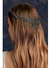 baratos Medieval-elven circlet elf crown - evil fairy galadriel silver halo headpiece gothic celtic tiara larp headband medieval renascentista jóias acessórios elf traje para mulheres meninas