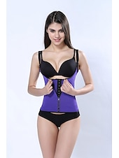 baratos Corpetes &amp; Bustiês-Casual Diário Corte Justo Espartilho e corpete para Compressão abdominal Cintura Casual Para Noite Espartilho Espartilhos Underbust