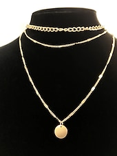 abordables Colliers et pendentifs-Femmes Collier Mode Extérieur Géométrie Colliers