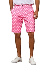 economico pantaloncini da lavoro-Per uomo Pantaloncini rosa Pantaloncini Pantaloncini chino Bermuda Pantaloncini da lavoro Tasche A pois Comfort Traspirante Esterno Giornaliero Per uscire Di tendenza Informale Nero Bianco