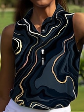 preiswerte Frauengolfkleidung-Damen Golf-Poloshirt Dunkelmarine Ärmellos Sonnenschutz Oberteil Damen-Golfkleidung, Kleidung, Outfits, Kleidung