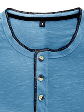 olcso Alkalmi Henley póló-Férfi Gombos póló Henley ing Tee Top Hosszú ujj Henley Nyár Sima Divat Dizájn Alap Vakáció Utca Alkalmi Fehér Sárga Piros Férfi felső póló