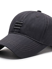 preiswerte Herrenhüte-Herren Cap Basecap Sonnenhut Schwarz Blau Baumwolle Reise Strand Design Outdoor Urlaub Glatt Einstellbar Modisch Sichtschutz