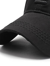 preiswerte Herrenhüte-Herren Cap Basecap Sonnenhut Schwarz Blau Baumwolle Reise Strand Design Outdoor Urlaub Glatt Einstellbar Modisch Sichtschutz