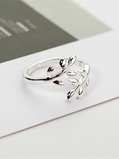 cheap Rings-Women&#039;s Rings Fashion Outdoor Leaf Ring