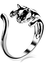 billige Ringer-1 stk Justerbar ring For Dame Gave Daglig Stevnemøte Legering Retro Dyr