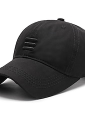 preiswerte Herrenhüte-Herren Cap Basecap Sonnenhut Schwarz Blau Baumwolle Reise Strand Design Outdoor Urlaub Glatt Einstellbar Modisch Sichtschutz