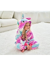 cheap Onesie Costumes-Kid&#039;s Galaxy Rainbow Stars Onesie Costume Carnival Costume Unicorn Flying Horse Onesie Pajamas Kigurumi Pajamas Funny Costume For Boys and Girls Christmas Carnival Children&#039;s Day Cartoon