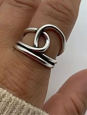 billige Ringer-Dame Ringer Mote utendørs Geometri Ringe