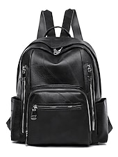 economico Zaini alla moda-Zaino da donna vintage in pelle, borsa da viaggio antifurto di grande capacità con molteplici tasche per università, lavoro, shopping e spostamenti quotidiani