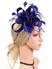 levne Fascinátory-Fascinátory Síť předvečer Všech svatých Kentucky Derby Klasické Svatba S Květiny Přílba Pokrývky Hlavy