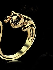billige Ringer-1 stk Justerbar ring For Dame Gave Daglig Stevnemøte Legering Retro Dyr