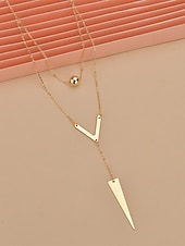 cheap Necklaces &amp; pendants-Women&#039;s necklace Fashion Outdoor Geometry Necklaces