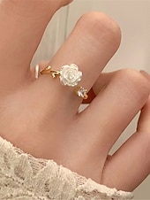 economico Anelli-Per donna Anelli Moda All&#039;aperto Floreale Anello