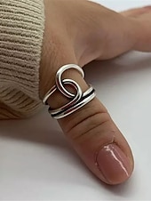 billige Ringer-Dame Ringer Mote utendørs Geometri Ringe