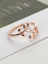 cheap Rings-Women&#039;s Rings Fashion Outdoor Leaf Ring