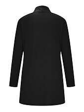 tanie Kardigany i odzież wierzchnia-Damskie Sweter Rozpinany Elegancki Codzienny Miękkie Jednokolorowe Prążkowany Otwarty przód Kieszeń Długi rękaw Robić na drutach Na zewnątrz Codzienny Weekend Czarny Biały Lato Jesień
