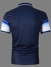 preiswerte Klassisches Poloshirt für Herren-Herren Sport-Polo Poloshirt Casual Festtage Kargen Kurzarm Modisch Basic Farbblock Taste Sommer Regular Fit Dunkelrot Gelb Dunkelmarine Purpur Grün Grau Sport-Polo