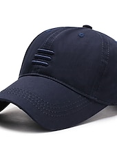 preiswerte Herrenhüte-Herren Cap Basecap Sonnenhut Schwarz Blau Baumwolle Reise Strand Design Outdoor Urlaub Glatt Einstellbar Modisch Sichtschutz