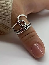 billige Ringer-Dame Ringer Mote utendørs Geometri Ringe