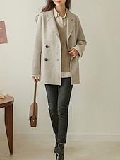 abordables Couleurs unies-Femme Pull Gilet mode Décontractées Flexible Couleur unie Maillard A côtes Col V énorme Sans Manches Tricoter du quotidien Sortie Fin de semaine Noir Bleu Roi Eté Automne
