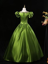 cheap Dresses-Gothic Victorian Vintage Inspired Dress Party Costume Prom Dress Princess Shakespeare Solid Color Ball Gown Fancy Dress Women&#039;s Royal Halloween Carnival Valentine&#039;s Day Party Evening Party Stage