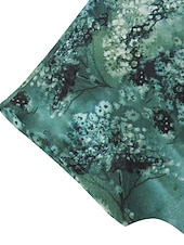 economico Arte &amp; Design Bluse-Blusa da Donna Taglie Forti Chiffon Vintage Basic Vacanza Stampa Floreale Maniche Dolman Maniche Corte Regular Tops Collo a Giro Vacanza Giornaliera Weekend Rosa Blu Verde Grigio Estate Primavera