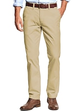 preiswerte Chinos-Herren Abschlußfeier Hose Chinos Chinohose Tasche Einfach Komfort Atmungsaktiv Outdoor Täglich Ausgehen Mode Lässig Schwarz Khaki